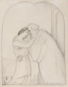 The Return Of The Prodigal Son (Le Retour De L'Enfant Prodigue), c1835. Creator: Theodore Chasseriau