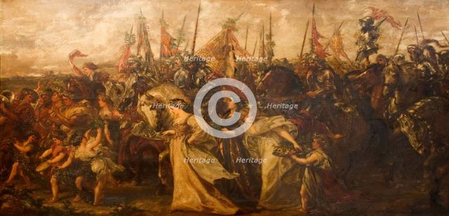 The Return Of The Victors, 1878-1879. Creator: Sir John Gilbert.