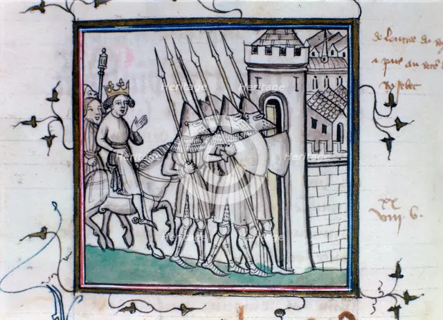 The return of Charles VI of France after the Battle of Rosbecque, 1382, (14th-15th century). Artist: Unknown