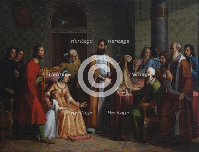 The Return of Marco Polo, after 1848. Creator: Gavagnin; Leonardo (1809-1887).