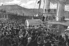'The Return of Mr. H.M. Stanley; Once more on English Soil-- Arrival of Staley at the Admiralty Pie Creator: Unknown