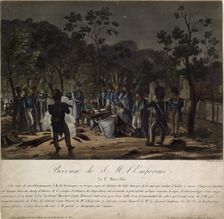 The Return of Napoleon from Elba. Napoleon's bivouac at Golfe-Juan on 1 March 1815, 1815. Artist: Levachez, Charles Francois Gabriel (active 1760-1820)