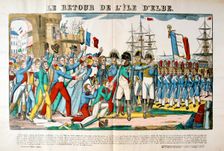 The return of Napoleon from the Isle of Elba, 26 February 1815, (c1835) Artist: Francois Georgin
