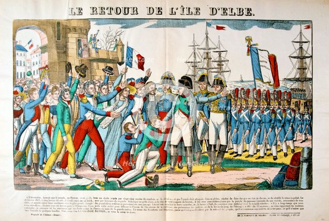 The return of Napoleon from the Isle of Elba, 26 February 1815, (c1835) Artist: Francois Georgin