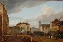 The return of squads of Polish army from Wierzbno, 1831