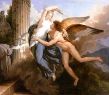 The Reunion of Cupid and Psyche, between c1789 and c1792. Creator: Jean-Pierre Saint-Ours