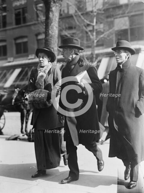 The Rev. Dr. G. Campbell Morgan of England - Center, 1914. Creator: Harris & Ewing.