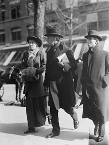 The Rev. Dr. G. Campbell Morgan of England - Center, 1914. Creator: Harris & Ewing
