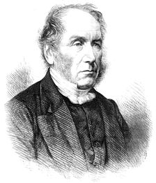 The Rev. Patrick Bell, L.L.D., inventor of the Reaping-Machine, 1868. Creator: Unknown