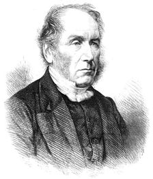 The Rev. Patrick Bell, L.L.D., inventor of the Reaping-Machine, 1868. Creator: Unknown