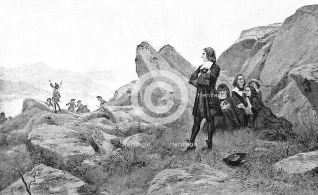 ''The Revocation of the Edict of Nantes (1685) - Protestant Fugitives"; after M Leloir.', 1890. Creator: Unknown.