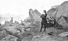 'The Revocation of the Edict of Nantes (1685) - Protestant Fugitives"; after M Leloir. 1890. Creator: Unknown