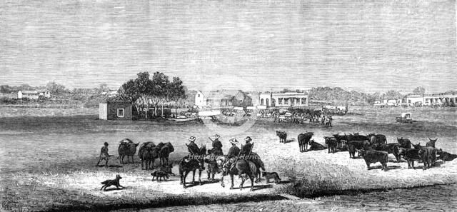 The Revolt in the Transvaal: the Market-Square, Potchefstroom, 1881. Creator: Unknown.
