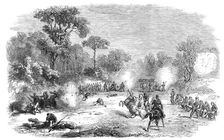 The Revolution in Naples - before Capua, Sept. 19 - severe fire on the national troops..., 1860. Creator: Unknown