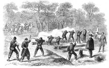 The Revolution in Naples - charge of Neapolitan cavalry on the national troops before Capua..., 1860 Creator: Unknown