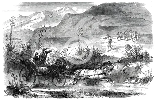 The Revolution in Sicily - narrow escape of our special artist, 1860. Creator: Unknown.