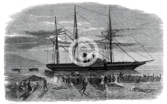 The Revolution in Sicily - departure of Missori's expedition on the night of Aug. 8..., 1860. Creator: Richard Principal Leitch.