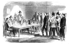 The Revolution in Sicily - trial of the supposed brigand chief, Santomeli, by a council of..., 1860. Creator: Unknown