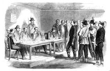 The Revolution in Sicily - trial of the supposed brigand chief, Santomeli, by a council of..., 1860. Creator: Unknown