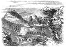 The Revolution in Sicily - View of Castrogiovanni - from a sketch by our special correspondent, 1860 Creator: Unknown