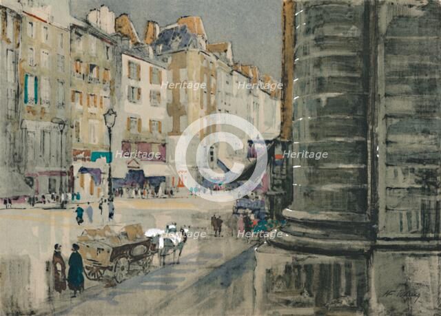 'The Revolution's own street of Saint-Antoine', c1927, (1927). Artist: Henry Franks Waring.