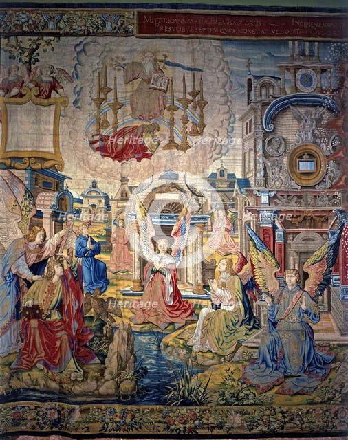 The Revelations', a collection of eight panels woven in Brussels in the sixteenth century. 'Saint…