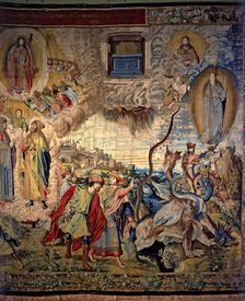 The Revelations a collection of eight panels woven in Brussels in the sixteenth century. Detail…