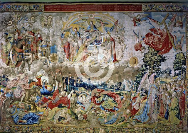 The Revelations', a collection of eight panels woven in Brussels in the sixteenth century. 'The F…