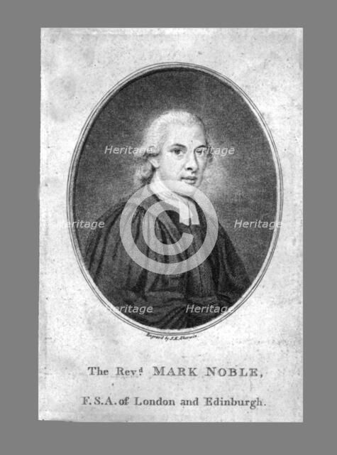 'The Reverend Mark Noble', late 18th century. Creator: John Keyse Sherwin.