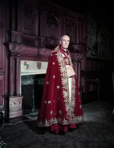 The Reverend Alan Campbell Don, Dean of Westminster, Coronation of Elizabeth II, 1953. Creator: Arthur Charles Kirby Ware