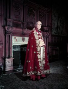 The Reverend Alan Campbell Don, Dean of Westminster, Coronation of Elizabeth II, 1953. Creator: Arthur Charles Kirby Ware