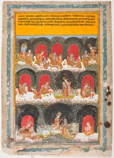 The Reversal of Roles, Episodes from the Krishna Lila (The Play of Krishna)..., c1725. Creator: Unknown