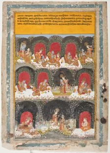 The Reversal of Roles, Episodes from the Krishna Lila (The Play of Krishna)..., c1725. Creator: Unknown