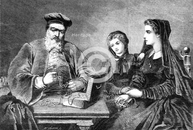 "The Reverse of Fortune", by Mademoiselle Amanda Fougère...the Paris Exhibition of Fine Arts, 1864. Creator: W Thomas.