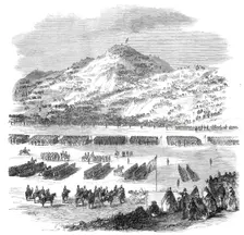 The Review by Her Majesty of Rifle Volunteers at Edinburgh: view looking towards..., 1860. Creator: Unknown