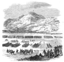 The Review by Her Majesty of Rifle Volunteers at Edinburgh: view looking towards..., 1860. Creator: Unknown