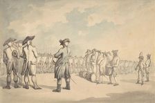 The Review, ca. 1800. Creator: Thomas Rowlandson