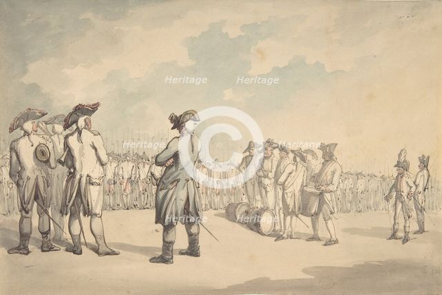 The Review, ca. 1800. Creator: Thomas Rowlandson.