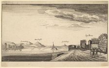 The Rhine near Bonn, copy, 1625-77. Creator: Abraham Aubri