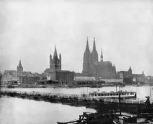 The Rhine at Cologne, Germany, 1893.Artist: John L Stoddard