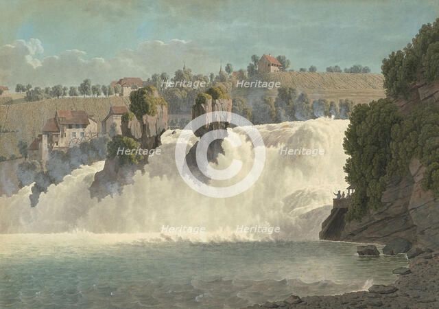 The Rhine Falls near Schaffhausen. Creator: Biedermann, Johann Jakob (1763-1830).