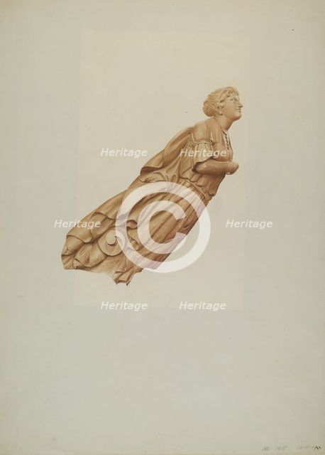 The Rhine Figurehead, 1935/1942. Creator: Rosamond P Gray.
