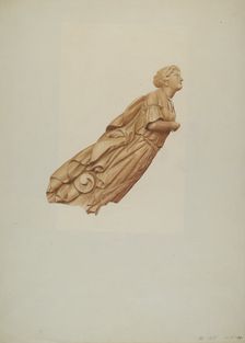 The Rhine Figurehead, 1935/1942. Creator: Rosamond P Gray