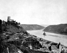 The Rhine, Gutenfels, and the Pfalz, Germany, 1893.Artist: John L Stoddard
