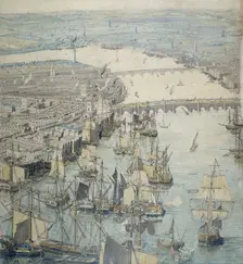 The Rhinebeck Panorama, c1807. Creator: Unknown