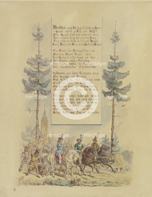 The Rhinegrave with his companions, late 19th century. Creator: Eugen Johann Georg Klimsch.