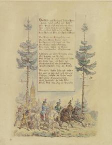 The Rhinegrave with his companions, late 19th century. Creator: Eugen Johann Georg Klimsch