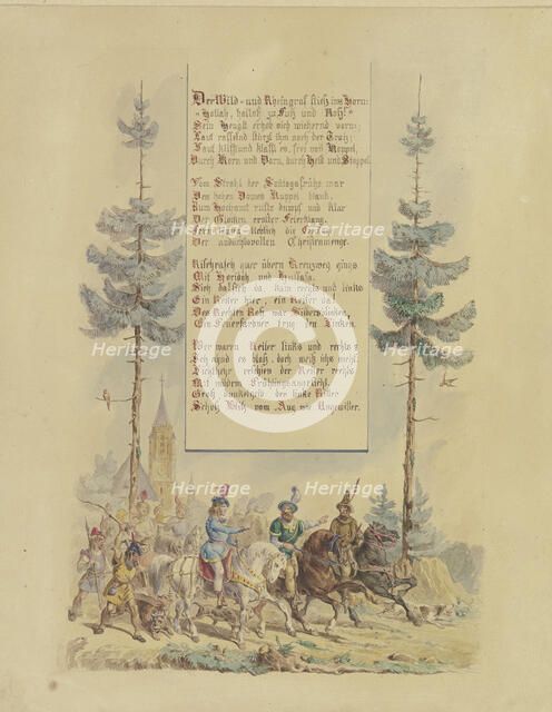 The Rhinegrave with his companions, late 19th century. Creator: Eugen Johann Georg Klimsch.