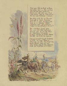 The Rhinegrave turns against a peasant, late 19th century. Creator: Eugen Johann Georg Klimsch