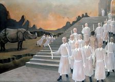 The Rhino c1850-1890. Artist: Stanislas Lepine